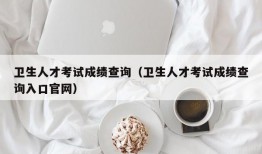 卫生人才考试成绩查询（卫生人才考试成绩查询入口官网）