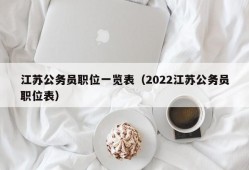 江苏公务员职位一览表（2022江苏公务员职位表）