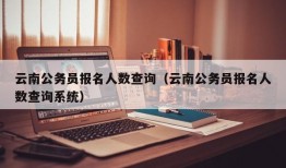 云南公务员报名人数查询（云南公务员报名人数查询系统）