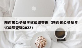 陕西省公务员考试成绩查询（陕西省公务员考试成绩查询2023）