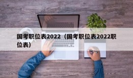 国考职位表2022（国考职位表2022职位表）