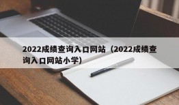 2022成绩查询入口网站（2022成绩查询入口网站小学）