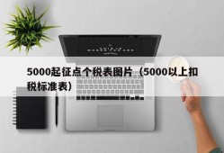 5000起征点个税表图片（5000以上扣税标准表）