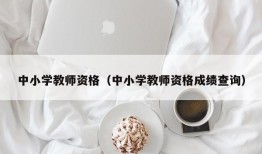 中小学教师资格（中小学教师资格成绩查询）