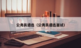 公务员遴选（公务员遴选面试）