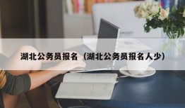 湖北公务员报名（湖北公务员报名人少）