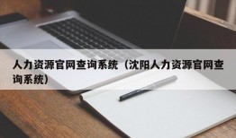 人力资源官网查询系统（沈阳人力资源官网查询系统）