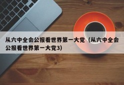 从六中全会公报看世界第一大党（从六中全会公报看世界第一大党3）