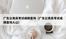 广东公务员考试成绩查询（广东公务员考试成绩查询入口）