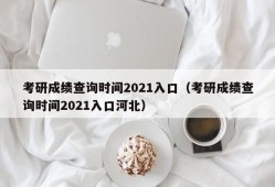 考研成绩查询时间2021入口（考研成绩查询时间2021入口河北）