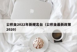 公积金2022年新规出台（公积金最新政策2020）