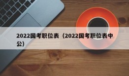 2022国考职位表（2022国考职位表中公）