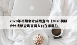 2020年初级会计成绩查询（2020初级会计成绩查询官网入口在哪里?）