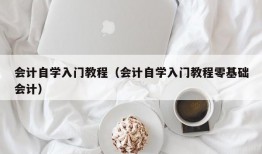 会计自学入门教程（会计自学入门教程零基础会计）