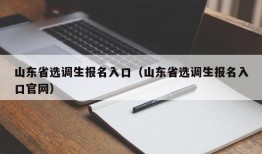 山东省选调生报名入口（山东省选调生报名入口官网）