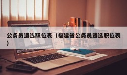 公务员遴选职位表（福建省公务员遴选职位表）