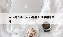 acca是什么（acca是什么证书报考条件）