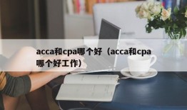 acca和cpa哪个好（acca和cpa哪个好工作）