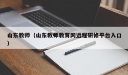 山东教师（山东教师教育网远程研修平台入口）